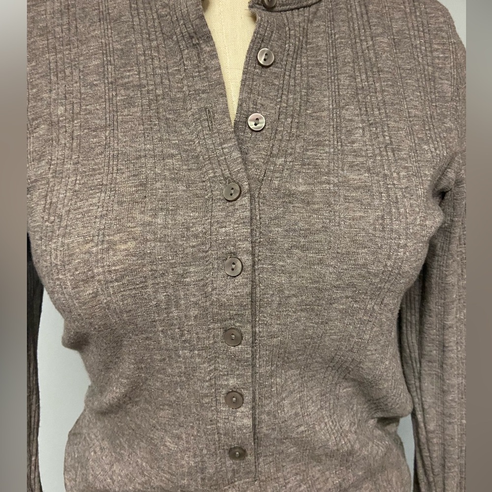 American Eagle Outfitters brown Henley top - Picture 3 of 5